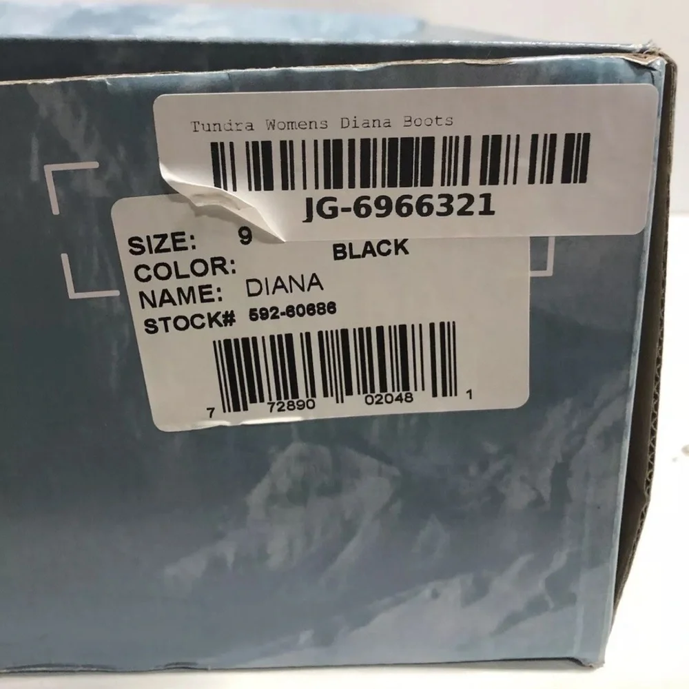 Tundra Women’s Diana, Black Winter Boots, Size 9M